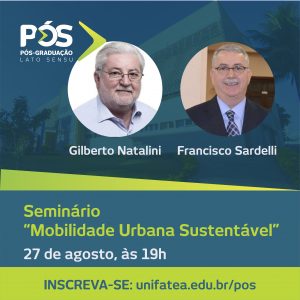 UNIFATEA abre inscrições para Seminário de Mobilidade Urbana Sustentável