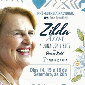 Teatro Teresa D’Ávila recebe peça Zilda Arns – A Dona dos Lírios