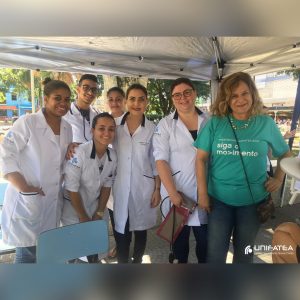 Alunos UNIFATEA fazem mobilização em parceria com a Secretaria de Saúde no combate contra o mosquito Aedes Aegypti