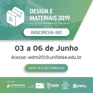 III Congresso Internacional e XI Workshop Design&Materiais 2019