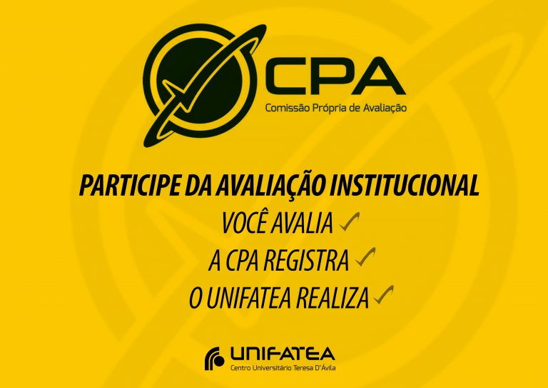 Atenção alunos, período da C.P.A. está aberta, contribua e participe da pesquisa