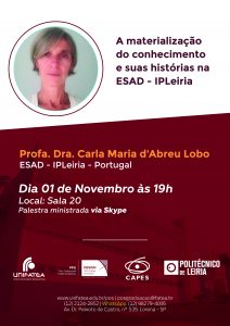 Internacionalização – PPG-DTI promove aula com Professora Carla Lobo de Leiria, Portugal