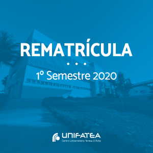 Rematrícula 1º semestre letivo do ano 2020