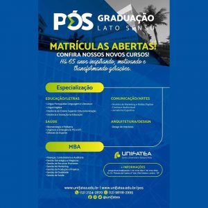 Matrículas abertas Pós-Graduação