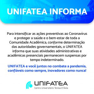 UNIFATEA e você juntos no combate a pandemia
