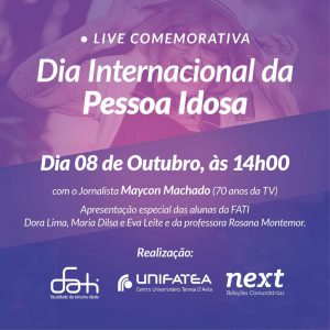 Evento online comemora o Dia Internacional do Idoso