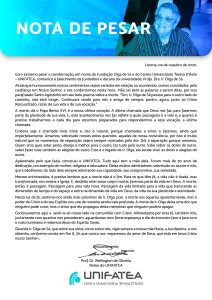 Palavra do Reitor