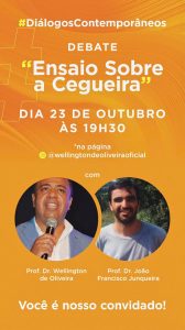 Estreia #DiálogosContemporâneos com Prof. Dr. Wellington de Oliveira