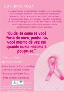 Alunos do curso de Enfermagem desenvolvem campanha de prevenção contra o câncer de mama
