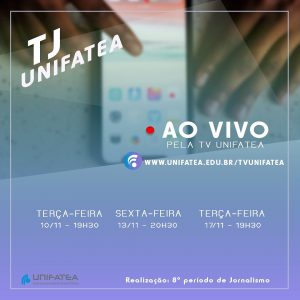 Turma de Jornalismo estreia hoje o primeiro jornal ao vivo do UNIFATEA