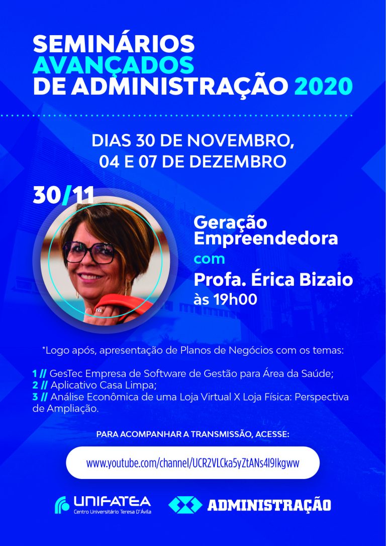 Começa hoje os Seminários Avançados de Admistração