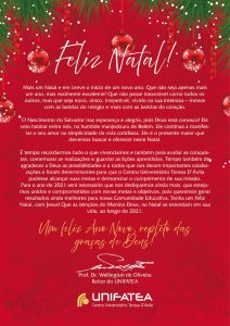 Palavra do Reitor: “Feliz Natal”