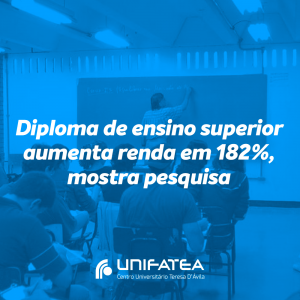 Diploma de ensino superior aumenta renda em 182%, mostra pesquisa