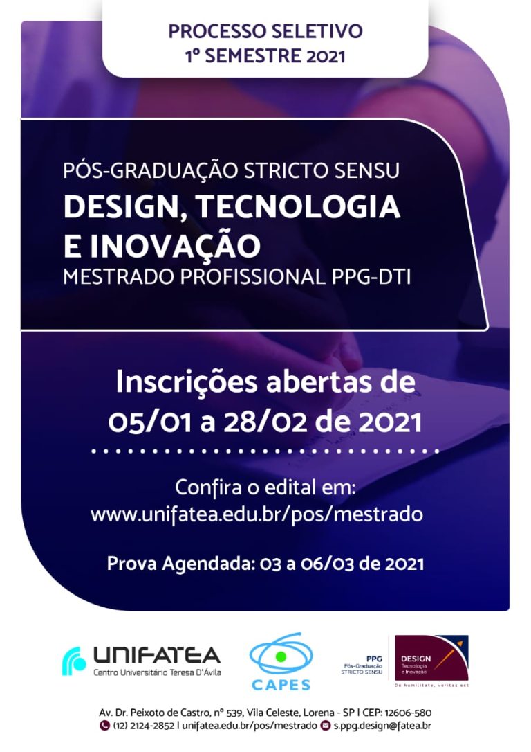 Mestrado: inscrições abertas para o processo seletivo