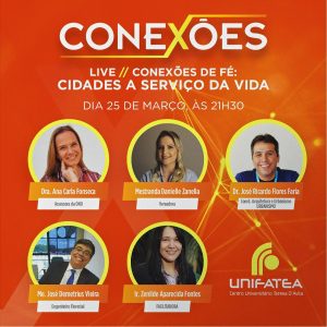 7° edição da live Conexões traz o tema “Cidades a Serviço da Vida”
