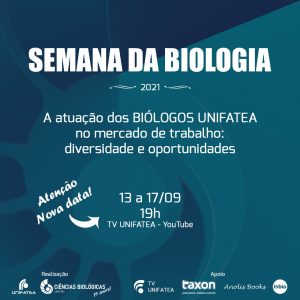 Semana da Biologia do UNIFATEA contará com palestras de ex-alunos do curso sobre as diversas oportunidades de atuação na área dentro do mercado de trabalho