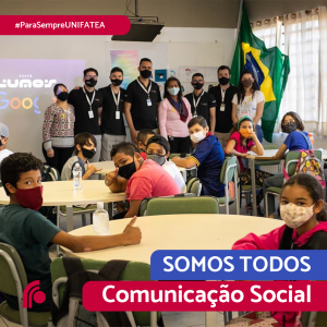 Ex-aluno de Rádio, Tv e Internet do UNIFATEA participa de atividade social com sua empresa, levando conhecimento para jovens e adolescentes