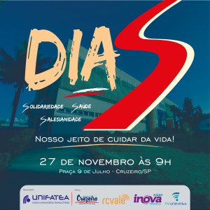 Neste sábado, dia 27 de novembro, Dia S na Praça 9 de julho, agitando Cruzeiro!