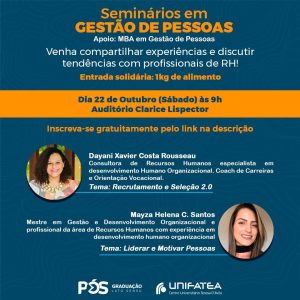 UNIFATEA realiza Seminário em Gestão de Pessoas com foco em liderança
